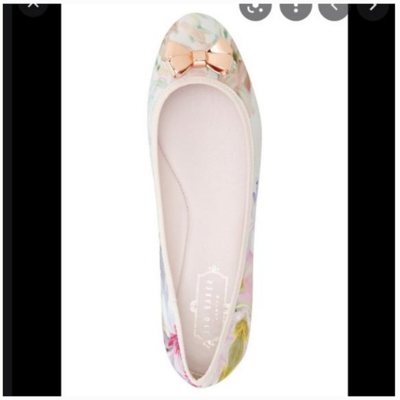 Ted Baker IMME 2 floral bow ballet flats shoe 6 - Picture 6 of 15